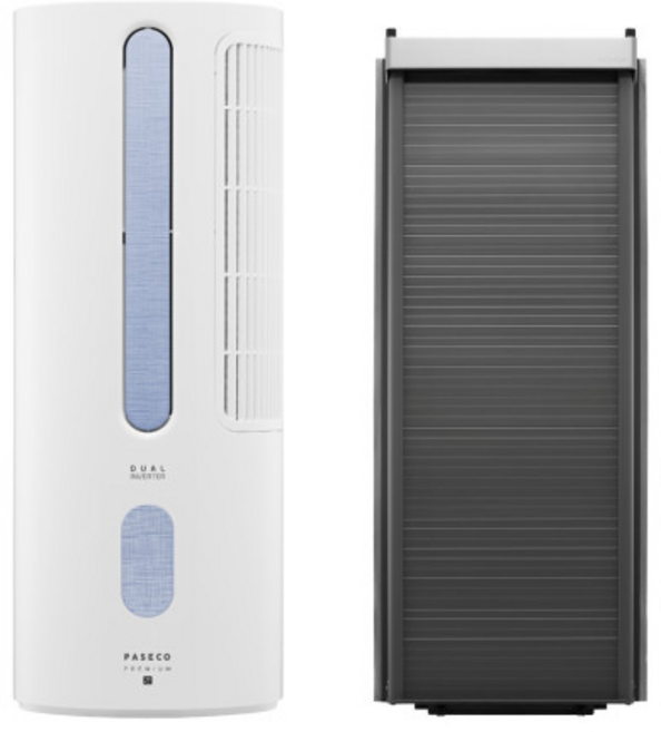 파세코 26년 제조 창문형에어컨 프리미엄2 블루 PWA-3500PB, 설치기사,추가키트 98cm