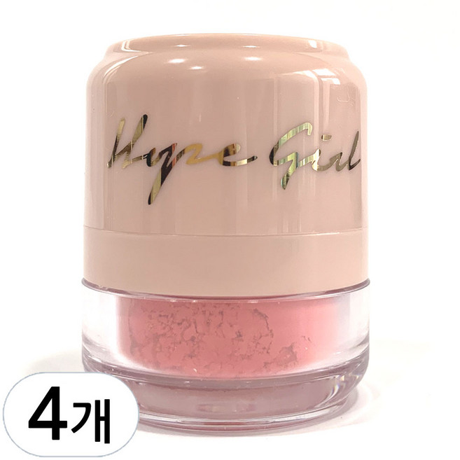 호피걸 3D 파우더 블러셔 5g, 오렌지플라워, 4개