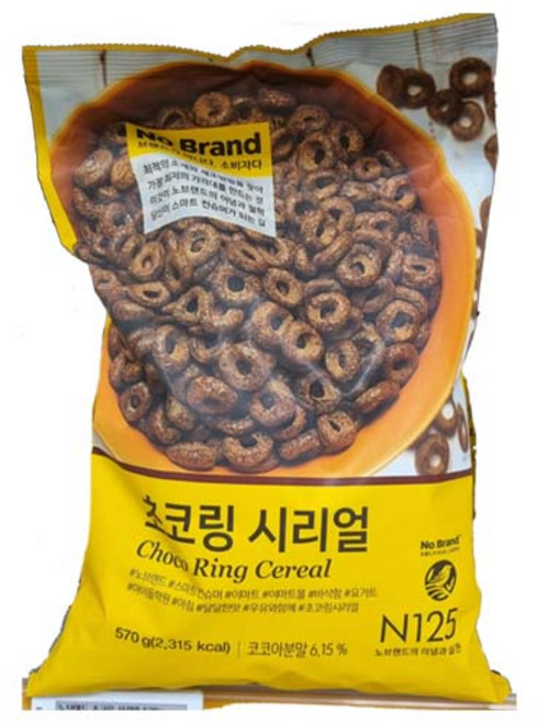 (노브랜드) 초코링 시리얼 570g, 1개