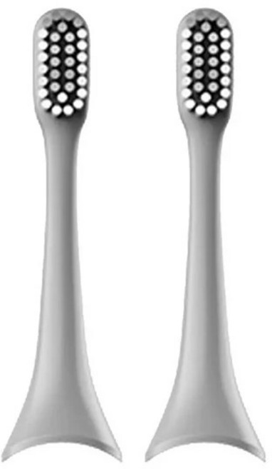 ENCHEN Aurora T +/T2 전동 칫솔 헤드 기존 액세서리 성인용 교체 브러시 노즐 2/4/8pcs, 1) 2PCS Gray, 없음
