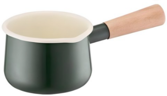 락앤락 인덕션 슈트 멜로우 법랑 밀크팬, 12cm, 올리브그린, 4개