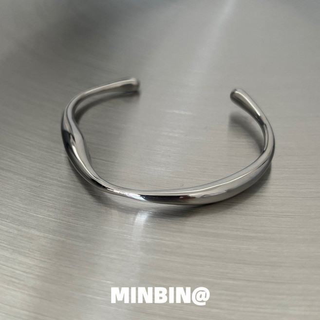 티타늄스틸 바람 팔찌 심플기하학 특수 모양 남녀 타이드팔찌