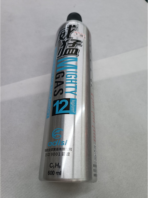 adisi 台灣製造 玩具槍專用瓦斯罐 600ml - 強力瓦斯 動力穩定 生存遊戲, 1個