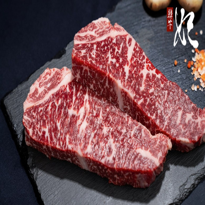 한우비 [냉장] 1++(8)등급 한우암소 채끝 구이용/스테이크용 600g, 일반 구이용(1.5~1.7cm)