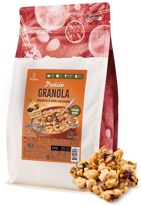 [비타그레인]프로틴 그래놀라(단백질30g), 1개, 1kg