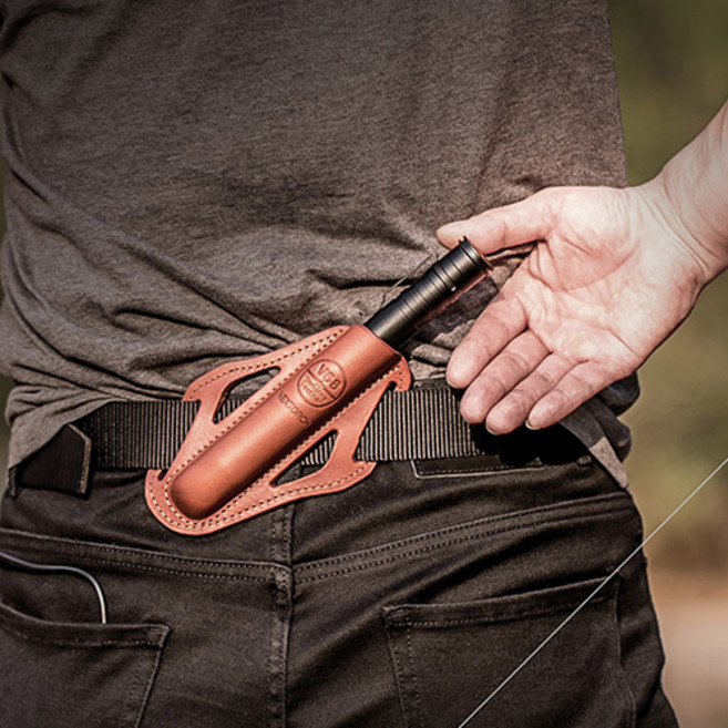 넥스바톤 V68 소가죽 삼단봉 홀스터, 1개