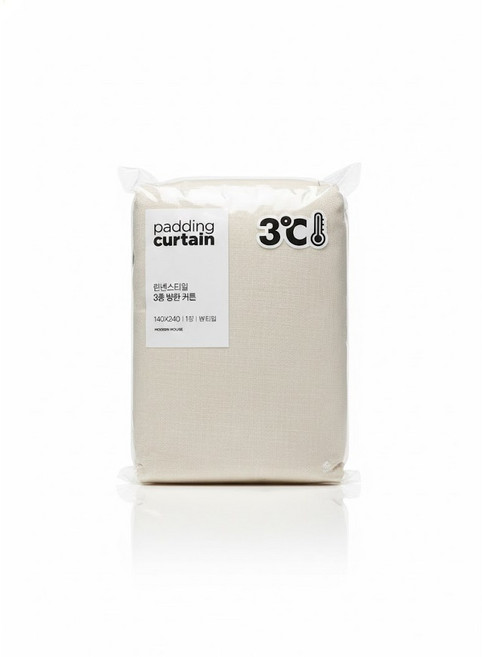 [모던하우스] ON 린넨스타일 3중방한 3도씨커튼 1장 아일렛