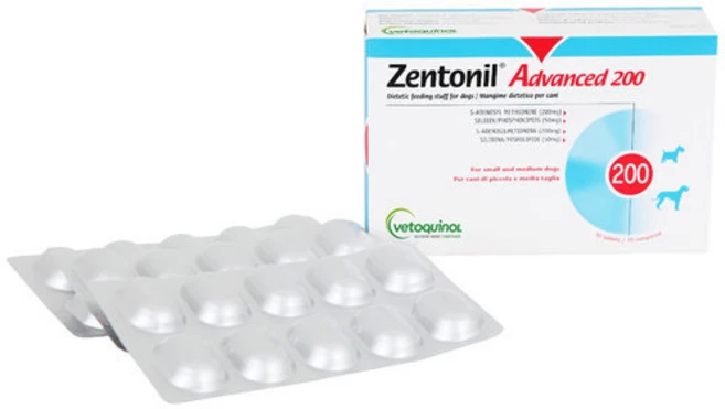 [사은품증정] 베토퀴놀 젠토닐 어드밴스 200mg X 30정 강아지 고양이 간 보조제, 피부/피모, 1개 - 쿠팡