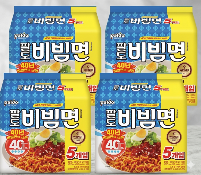 팔도 비빔면, 4팩