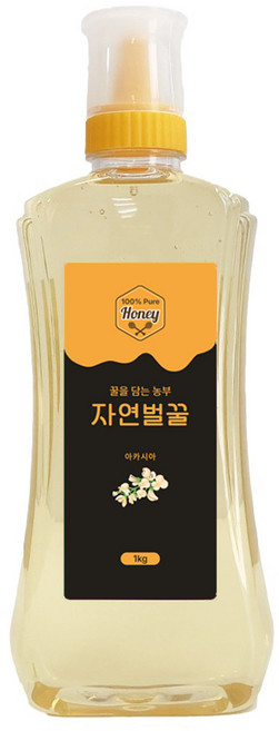 꿀을담는 농부 국산 자연산 자연벌꿀 아카시아꿀, 1개, 1kg