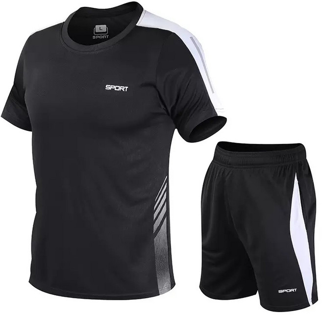 남자 반팔 반바지 세트 헬스복 남자 운동복 세트 베이잉