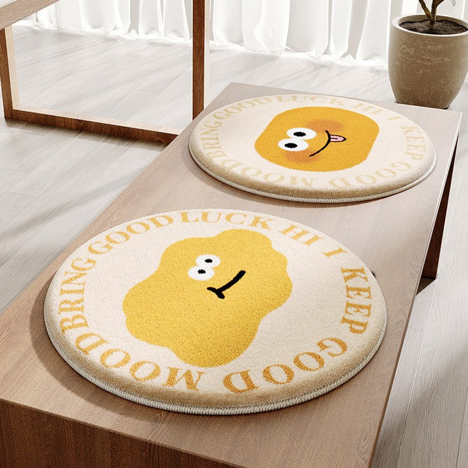 해피유통 귀여운 동물 캐릭터 디자인 어린이 및 성인용 매트 소파용 방석 쿠션, 30*30센티미터., 15