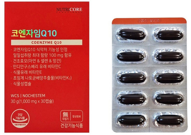 뉴트리코어 코엔자임 큐텐, 30정, 1개