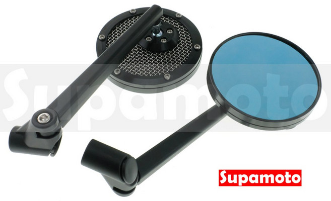 Supamoto M175 CNC 圓形復古後照鏡 鋁合金圓鏡, 1個, 一對2邊