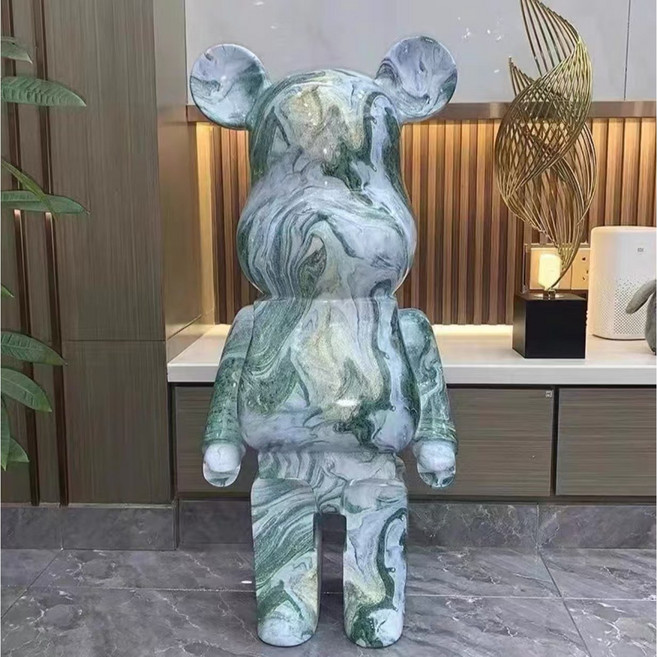 리틀보트 대형 베어브릭 인테리어 저금통, 청색 믹스