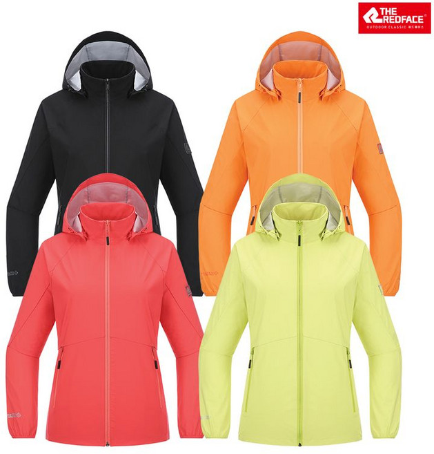 [레드페이스 본사] 등산 아웃도어 방수재킷 바람막이 등산의류 콘트라액티브포인트우먼재킷 REWFJKS24150