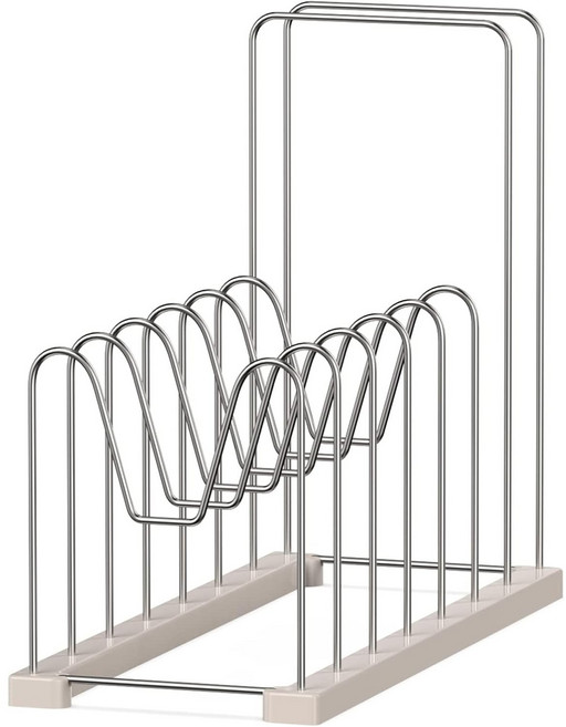 재사용 가능한 가방 건조대 실리콘 가방 건조대 갤런 가방 건조대 컵 병 팬 뚜껑 및 도마 정리함 용 건조대, 고정 7 셀, 1개