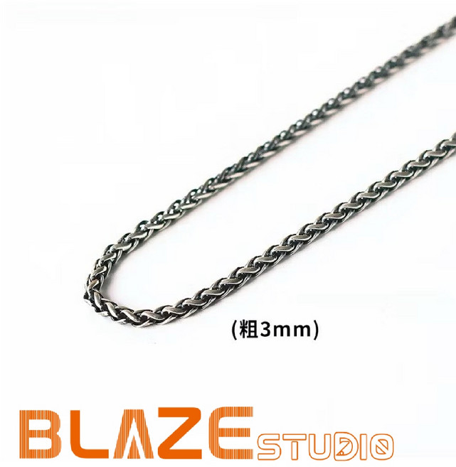 BLAZE 龍骨項鍊 鈦鋼 復古做舊 5mm