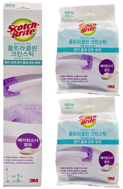 베이킹소다 울트라클린 크린스틱 핸들1입 리필25입, 1개, 혼합