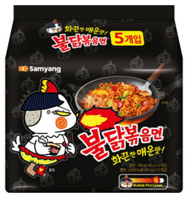 삼양 불닭볶음면 5입 /멀티팩, 5개