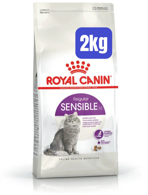 ROYAL CHNIN 法國皇家 貓糧 F32/K36/IN27/IH34/O30, 2kg, 1包, S33-腸胃敏感成貓