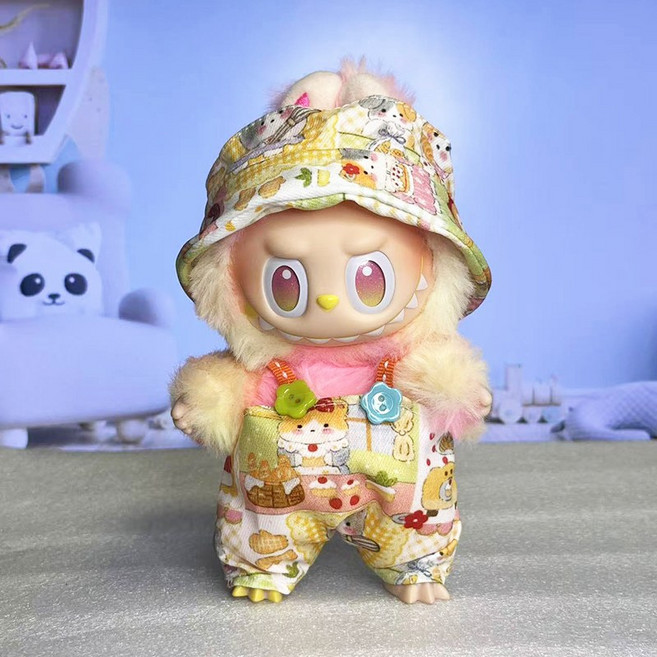 33종 17cm 1세대 2세대 3세대 라부부 인형옷세트 키링 옷 T-2037, L-030, 1개