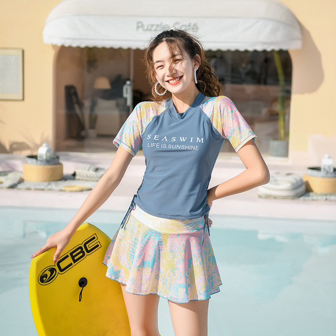 SEASWIM 女款分體泳衣, XL   身高165 170 體重57 64kg