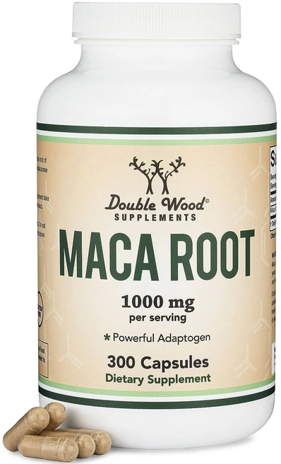 더블우드 Maca Root 1000mg 캡슐, 1개, 300정 - 쿠팡