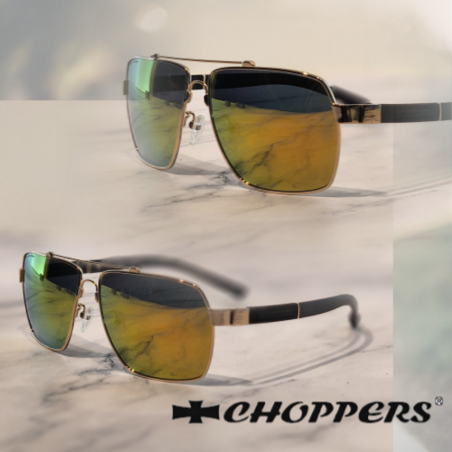 쵸퍼스 편광선글라스 보잉 금속테 UV차단 선그라스