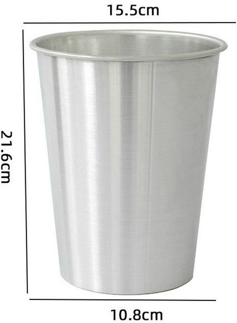 1+1 스테인레스 꽃 꽃병 포장 바구니 소품 조경 꽃집장식 물통 꽃가게 화분 꽃꽂이, E. 작은 둥근 배럴, A. 가운데, 1개