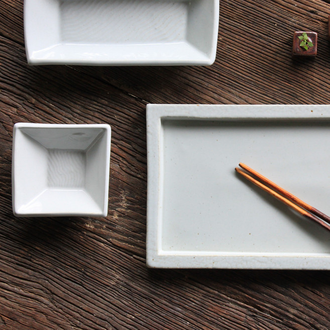 목련 도담 사각찬기 s size 3color, 1개, 화이트