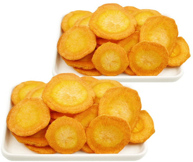 국내제작 강아지 수제 간식 나도 NADO 당근_ 저온건조 건강에 좋은 비건 채소 애견간식, 2개