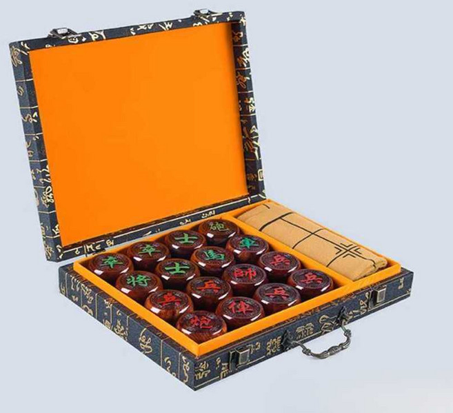 원목 장기판 세트 장기판세트 접이식 노인정 기원용 취미, 1개, 60자단+휴대+가죽