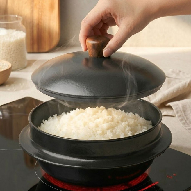 100%국내생산 쎄딕 IH 인덕션 뚝배기 가마솥 냄비 18cm, 1개