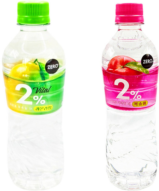 이프로 부족할때 복숭아 제로 + 레몬라임 제로 혼합구성, 24개, 500ml