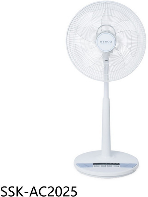 SYNCO 電風扇 立扇 多段風速調整 簡約時尚外觀, SSK-AC2025
