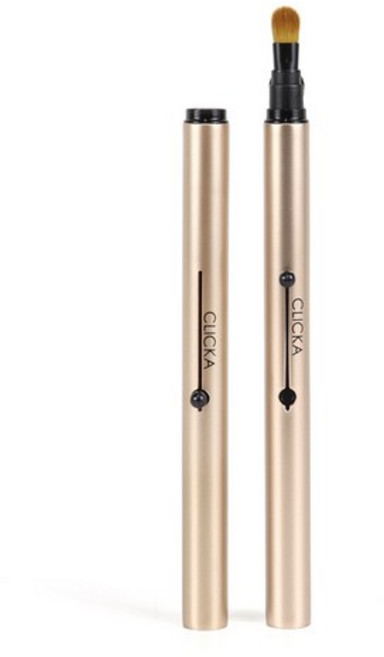 클리카 오토캡 메이크업 아이섀도우브러쉬 LM202, 10개, champagne gold