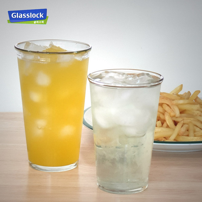 글라스락 내열강화 샤이닝 텀블러, 투명, 500ml, 4개