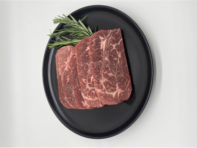 부채살 부채살스테이크 큐브스테이크 미국산소고기 구이 200g, 1개