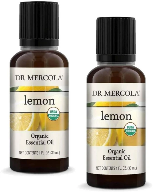 닥터머콜라 레몬 아로마 에센셜오일 Dr. Mercola Lemon Citrus Essential Oil, 2개, 30ml - 쿠팡