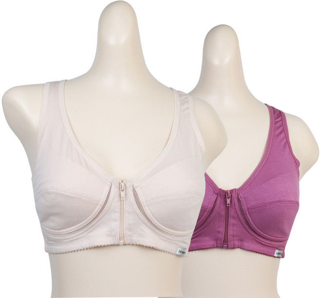 해피로 앞지퍼 브라 노와이어 빅사이즈브라 3882