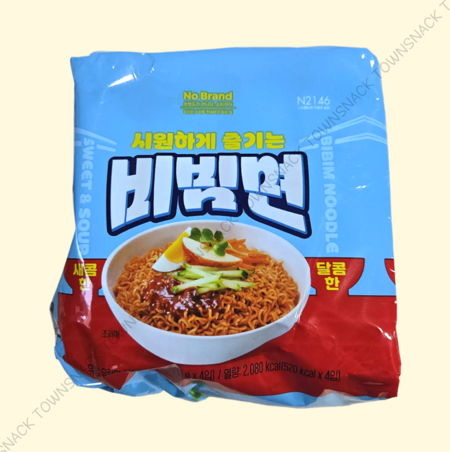 노브랜드 새콤달콤 비빔면, 4개