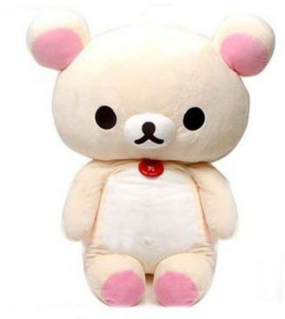 리락쿠마 초대형인형 대형인형 80cm 110cm, 베이지