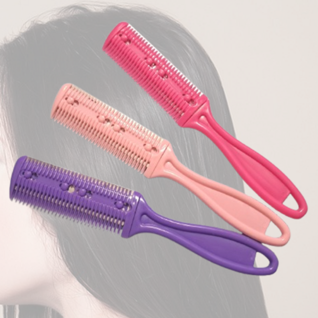 헤어 머리 손질 레자 칼 틴닝 숱 치는 커팅 가위 면도, 5개, 랜덤컬러 색상, HM 랜덤 컬러 색상