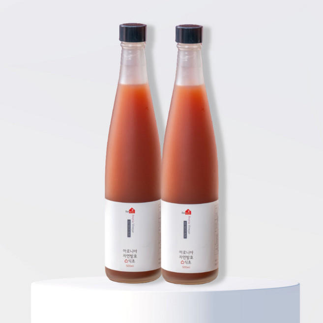 아로니아식초 천연발효 마시는식초, 2개, 500ml