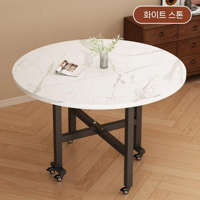 반원이동식 원목 반달테이블 공간활용 식탁 확장형 접이식, 조립 1.3m 분필 그레인 (7-9인용)