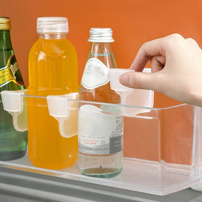 Themoreshop 냉장고 선반 정리 칸막이 분리대 클립 5P묶음