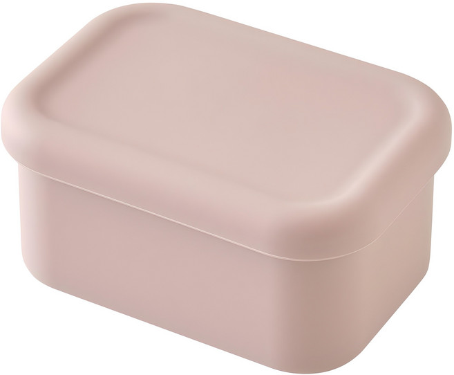 코아코아 더 안전한 실리콘 이유식 보관용기, 300ml, 더스티핑크, 1개