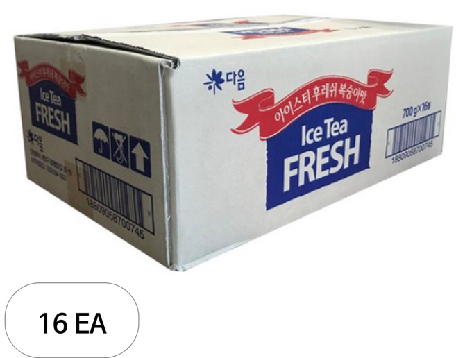 다음 아이스티 후레쉬 복숭아맛, 700g, 16개, 1개입