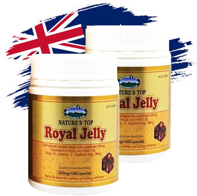 호주 네이처스탑 로얄제리 500mg 180정 2개세트, 2개